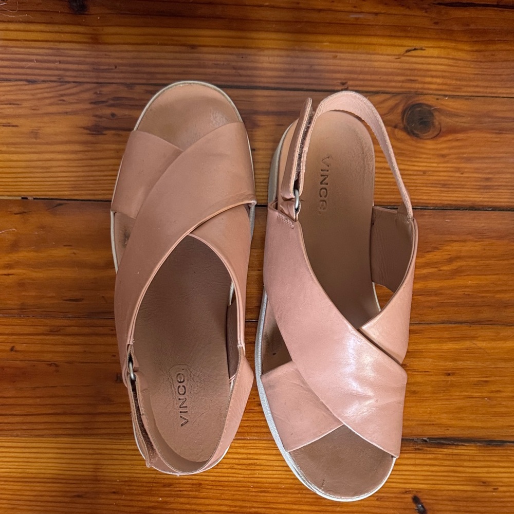 Vince Women's Brown Leather Sandals